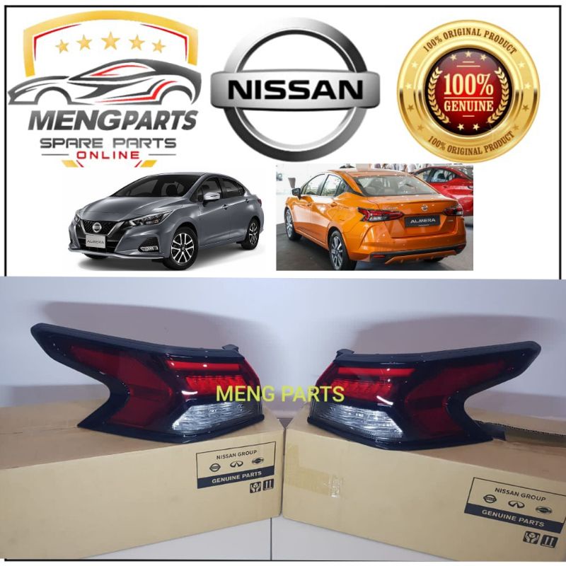 NISSAN ALMERA N18 TURBO 2021Y TAIL LAMP BODY LAMPU BELAKANG BODY RH-26554-5EK0A LH-26559-5EK0A