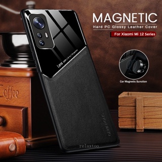 Leather texture covers For Xiaomi Mi 12 T pro lite 12T Pro 12TPro 12X 12S Pro Ultra 12Pro 12Lite 12SUltra Redmi K50 Ultra K50Ultra Mi12T 5G Phone case car magnetic holder anti fingerprint silicone shockproof back cover casing