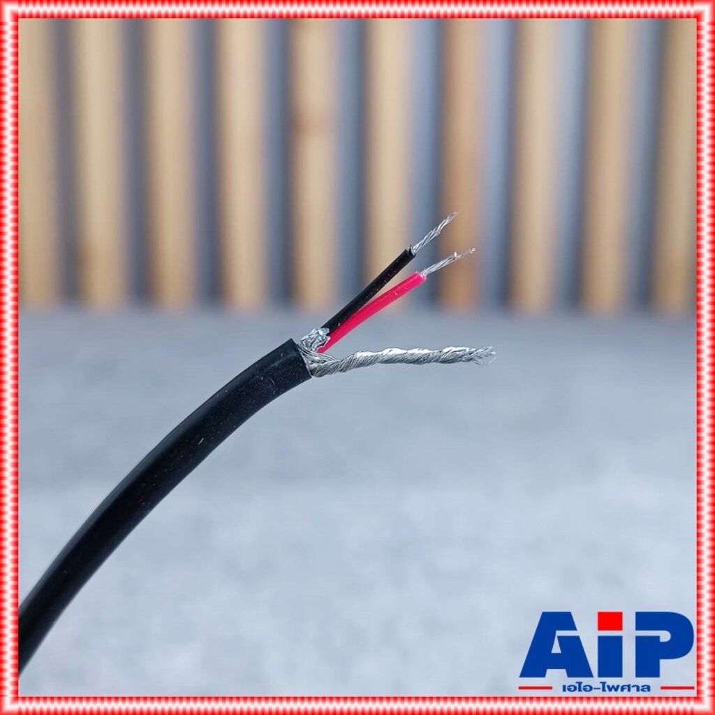 ตัดตามความยาว มี5ขนาดให้เลือก CM สาย DMX A-2402 สีดำ สายชีลด์ สายสัญญาณ สเตอริโอ DMX24AWG เอไอ-ไพศาล