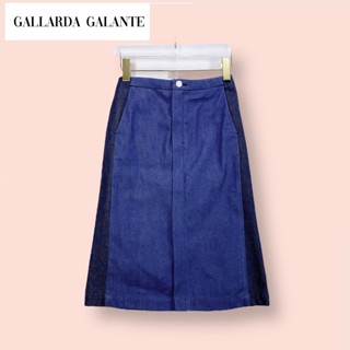 กระโปรง Gallarda Galante ผ้ายีนส์คอตต้อน100%  กระโปรงทรงสอบสวยน่ารักมาก ทูโทนสวย ผ้าสวย ซิบข้าง+กระดุม