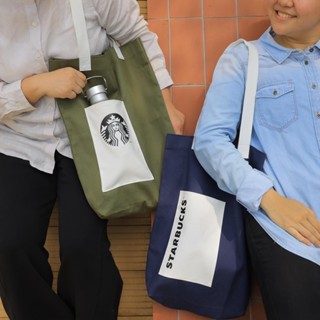 กระเป๋าสะพายสตาร์บัคส์ Starbucks Carry All Tote Bag ขนาดกว้าง 36 x สูง 42 x ลึก 15 ซม.