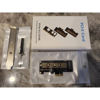 การ์ดแปลง PCIe X1 to M.2 NVMe Gen3 3.0 ADAPTER M2 SSD HARDDISK ฮาร์ดดิสก์ M KEY LOW PROFILE COMWORK