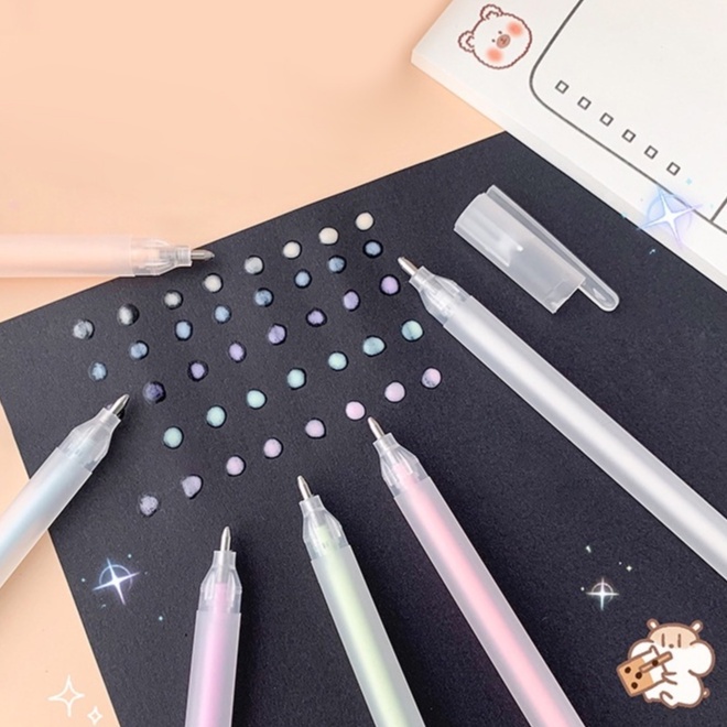 ปากกากาว แบบแห้งเร็ว ขนาดใหญ่ จุของได้เยอะ สําหรับนักเรียน DIY จํานวน 6 ชิ้น