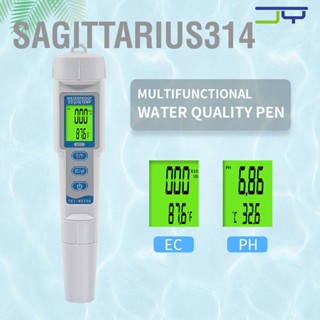 Sagittarius314 เครื่องวัดคุณภาพน้ํา Ec Ph Temp 3 In 1 อเนกประสงค์ แบบพกพา