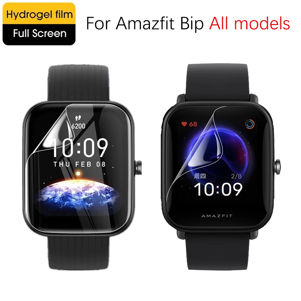 ฟิล์มป้องกันไฮโดรเจลเต็มรูปแบบสําหรับ For Amazfit bip 6 bip 5 bip U Pro bip 3 Pro bip S Lite ฟิล์มป้องกันหน้าจอ