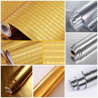 สติ๊กเกอร์ฟอยล์กันความร้อน กันน้ำได้ 1ม้วนมี10เมตร หน้ากว้าง…