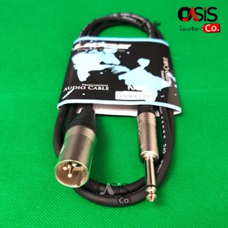 (1m-1.5m) CABLE MIC/XLR ผู้ 1.5m YM-381F LIDGE สายXLRผู้-phone mono