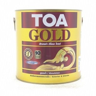 TOA สีทอง ทีโอเอ โกลด์ สีทองคำอะคริลิกสูตรน้ำ TOA Gold Water Base Paint (GW555)3.785L.