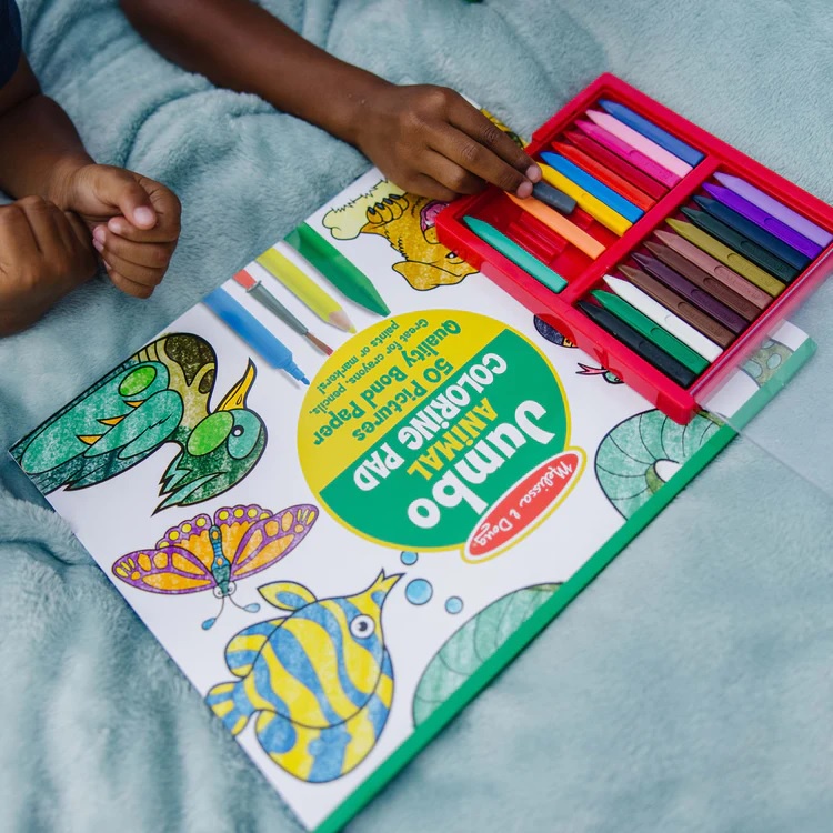 (ของแท้ USA) สมุดระบายสีขนาดใหญ่ รุ่นสัตว์ ขนาด 28 x 35 ซม Melissa & Doug Jumbo Coloring Pad 4200 - รูปที่ 3