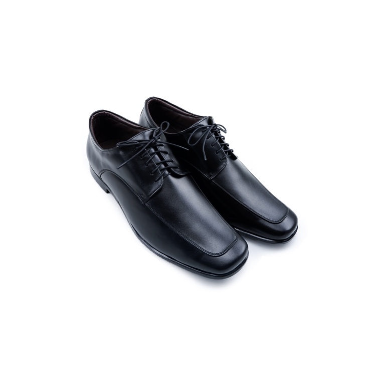 MANWOOD รองเท้าคัชชู หนังแท้ รุ่น DE5504-51 สีดำ