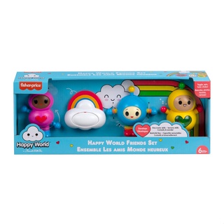 Toys R Us Fisher-Price ฟิชเชอร์ไพรซ์ Happy World Friends Set ชุดตุ๊กตาของเล่นแสนสนุกสำหรับเด็กเล็ก(930240)