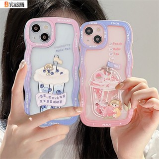 เคสโทรศัพท์มือถือแบบนิ่ม ใส ลายชานมไข่มุก สําหรับ Realme 10 C35 C30 C33 C31 C55 Realme5 6i 5s 5i C15 C25s C21Y C11 C12 C25 C25Y C11 2021 C20 C20A C3 C1