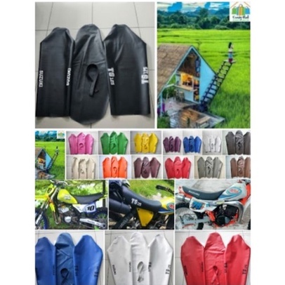 Ts 125 SE ผ้าห่อตัวเบาะ/ suzuki ts 125 SE หนังเบาะจักรยานสกปรก
