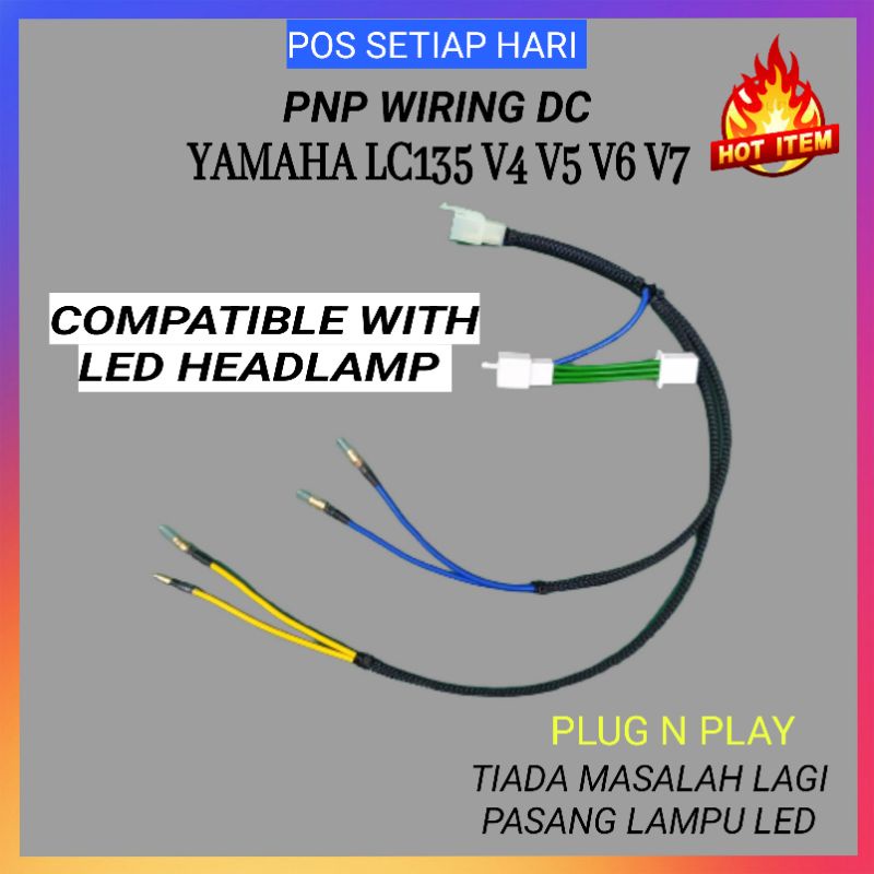 PNP (Wiring DC) LC135 V4 V5 V6 V7 Suis lampu สวิตช์เปิด/ปิด 3 ขั้นตอน Esp@da / NVX สไตล์สําหรับ LED 