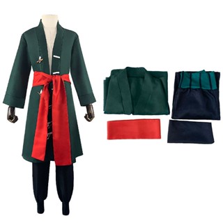 ชุดเสื้อผ้า Roronoa Zoro คุณภาพดี สําหรับสวมบทบาทสมมุติ