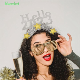 Bluevelvet HAPPY ที่คาดผมคอสเพลย์ ปีใหม่ พร็อพปาร์ตี้คริสต์มาส สําหรับผู้หญิง 2023