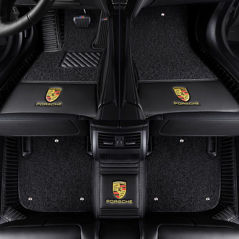 保暖时尚macan卡Coupe 911 718 Boxster Taycan Panamera Cayenne 专用全包汽车脚垫