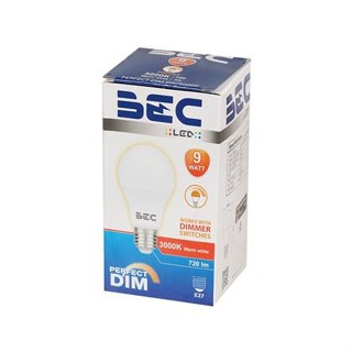 หลอด LED BEC A60 PERFECT DIM 9 วัตต์ WARMWHITE E27