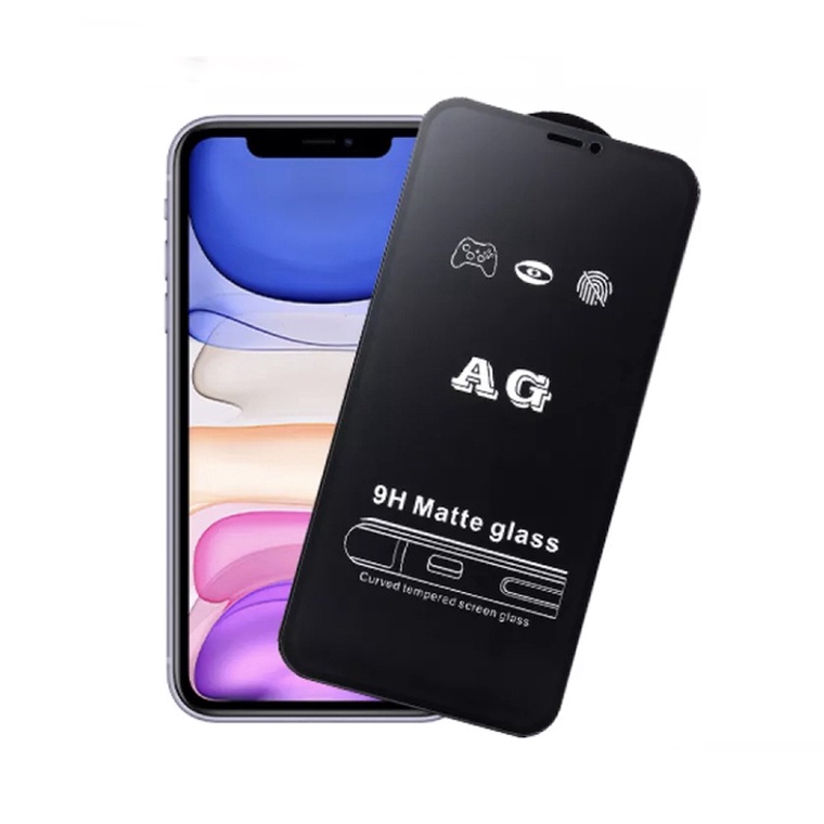 ฟิล์มกระจก ด้าน สำหรับ Realme เต็มจอ นิรภัย AG realme c11 c15 c12 c3 c30 c30s c35 realme 7pro 5 5i 5