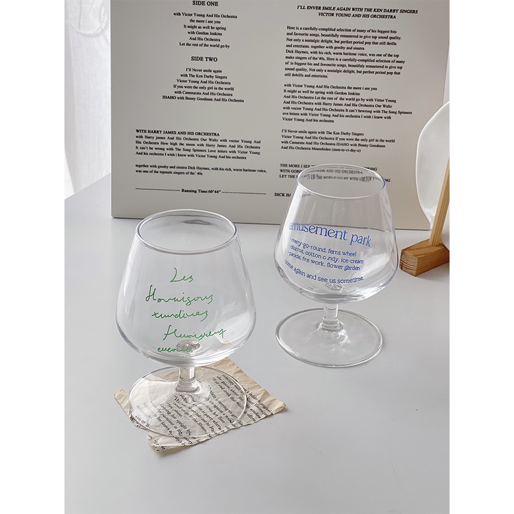 Strry SKY shop-แก้วไวน์แดงทรงสูงสไตล์วินเทจ