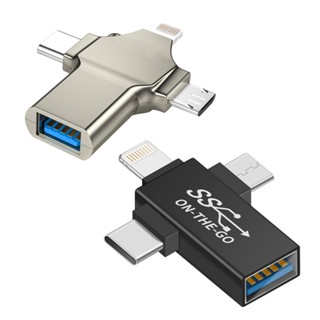 R* อะแดปเตอร์แปลง Micro USB Type C iOS USB 3 0 OTG สําหรับโทรศัพท์ แท็บเล็ต