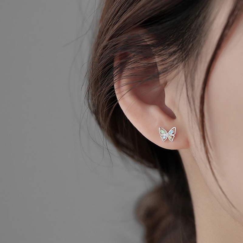 Yx 925 เงินZircon Starต่างหูคริสตัลหูสตั๊ดผู้หญิงDrop Dangleของขวัญเครื่องประดับ