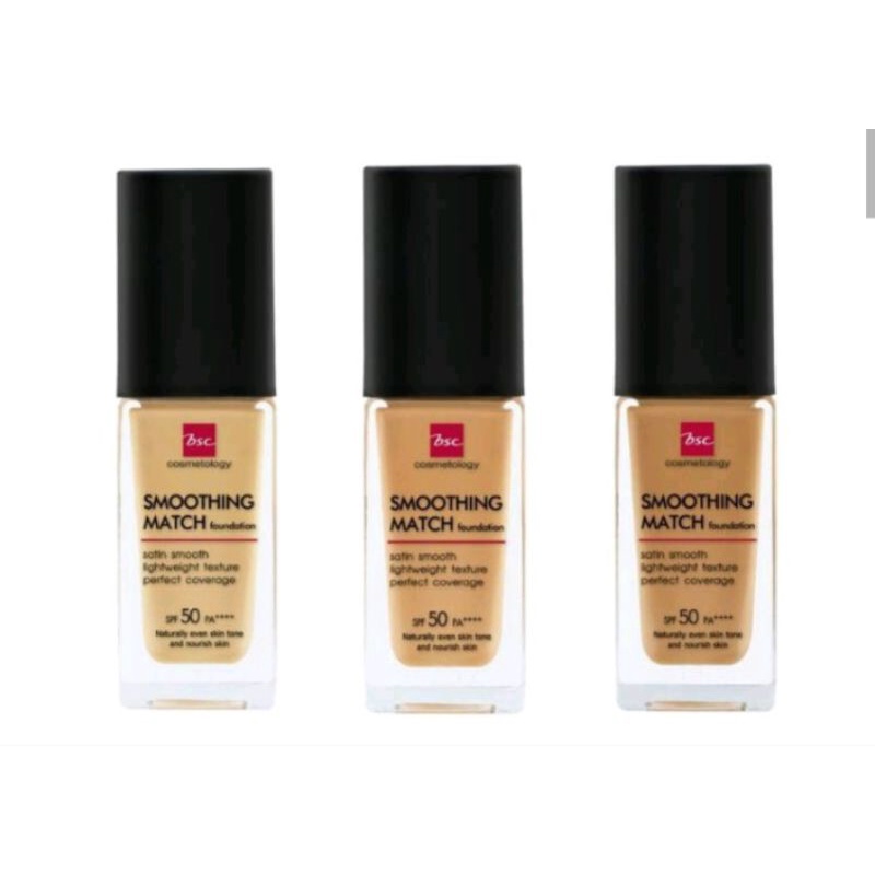 BSC SMOOTHING MATCH FOUNDATION SPF 50 PA++++ รองพื้นเนื้อซาติน