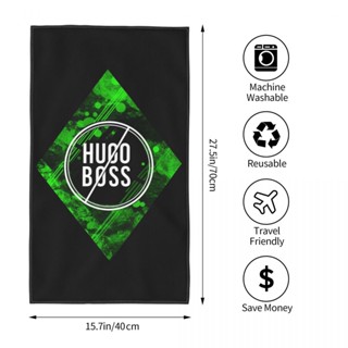 Hugo Boss (6) ผ้าขนหนู ทรงสี่เหลี่ยม ดูดซับน้ํา ขนาด 70x40 ซม. สําหรับเล่นกีฬา ฟิตเนส โยคะ กลางแจ้ง