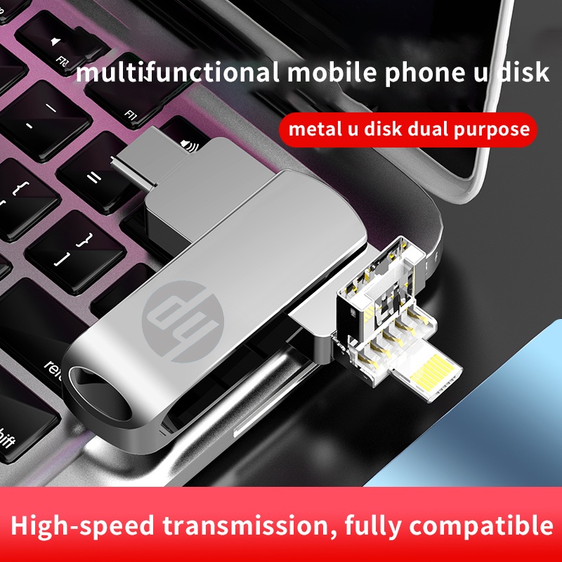 【COD】แฟลชไดรฟ์ Usb 3.0 4 IN1 Ios Otg 1TB กันน้ํา ความเร็วสูง สําหรับสมาร์ทโฟน Android ip14 6 7 8 X XR 11 12 13