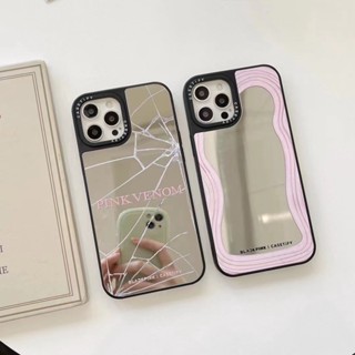 ✨ส่งเชือกเส้นเล็ก✨เคสไอโฟน 14 Pro Max 13 12 11 เคส for iPhone 14พลัส กระจกเงา เรียบง่าย พกง่ายๆ การป้องกันการตก Case