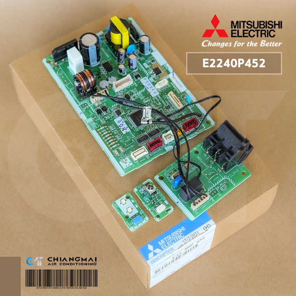 E225N0452 (แทน E2240P452) แผงวงจรแอร์ Mitsubishi Electric แผงบอร์ดคอยล์เย็น แอร์มิตซูบิชิ รุ่น MSY-GT15VF-TH1