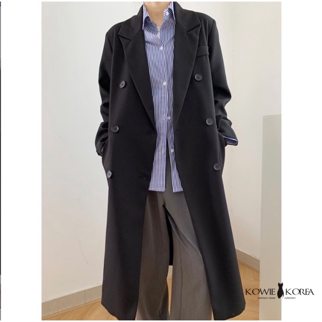 Kowie Coats ( 2000 - BK ) Overcoat โค้ทยาว