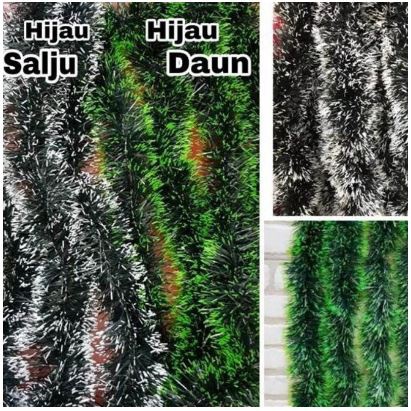 HIJAU D7 พู่ตกแต่งพัสดุ Eid Hampers Eid Slinger สีเขียวหนา