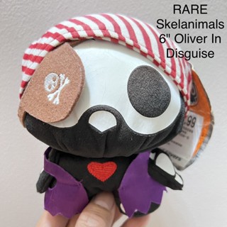 #ตุ๊กตา #กระโหลก Rare #Skelanimals Oliver in Disguise #Plush #ขนาด6” #ป้ายห้อย #เรืองแสงในที่มืด สกรีนร้าว #หายากที่สุด