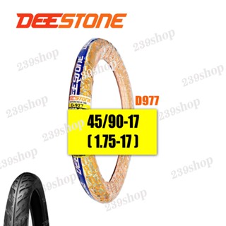 DEESTONE ดิสโตน ยางนอก 1.75-17 45/90-17  D-977 สีส้ม ลายไฟ มอไซค์ ขอบ 17 ยางมอเตอร์ไซค์17 239 SHOP2