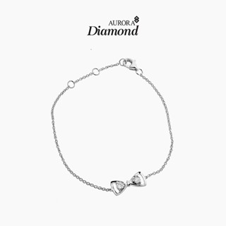 Aurora Diamond สร้อยข้อมือเพชรรูปโบว์ Minimal Collection (Preorder 15 วัน)