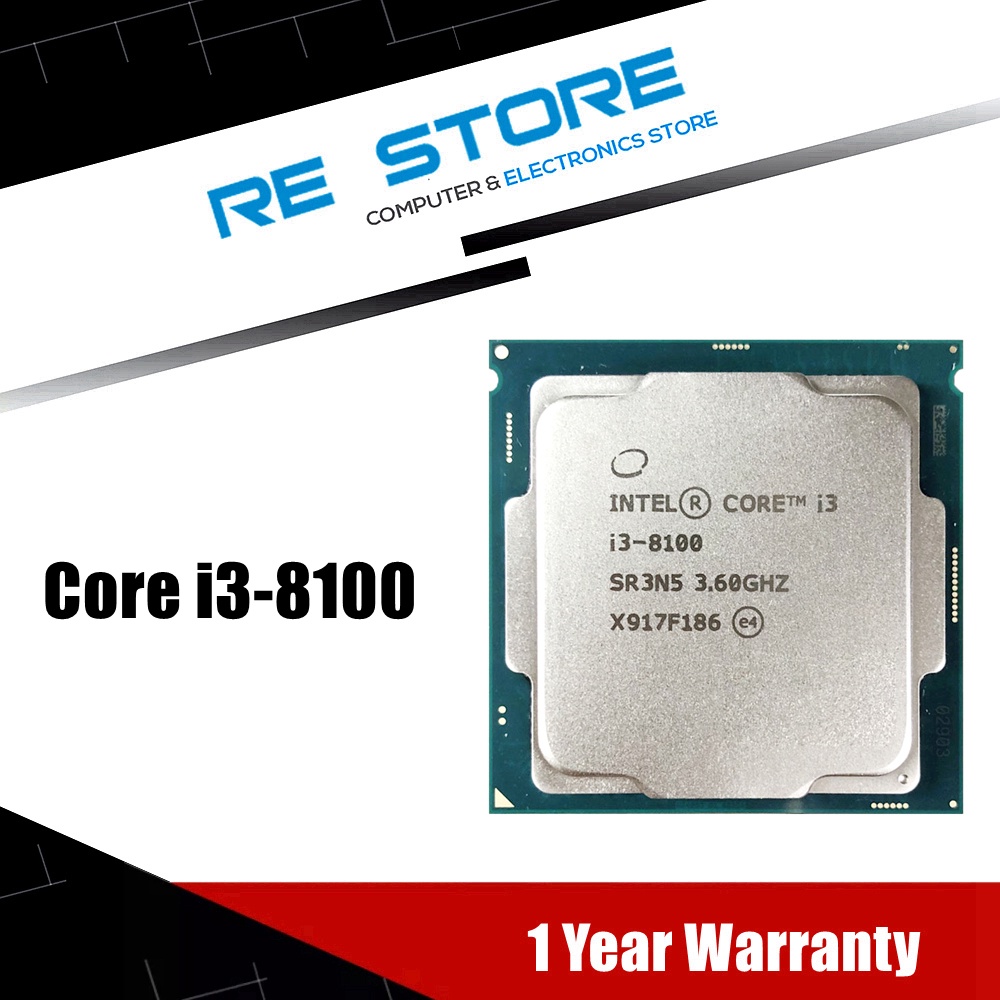 ราคาต่ำสุดIntel Core i3-8100 i3 8100 3.6GHz Quad-Core Quad-Thread CPU Processor 6M 85W LGA 1151 #8