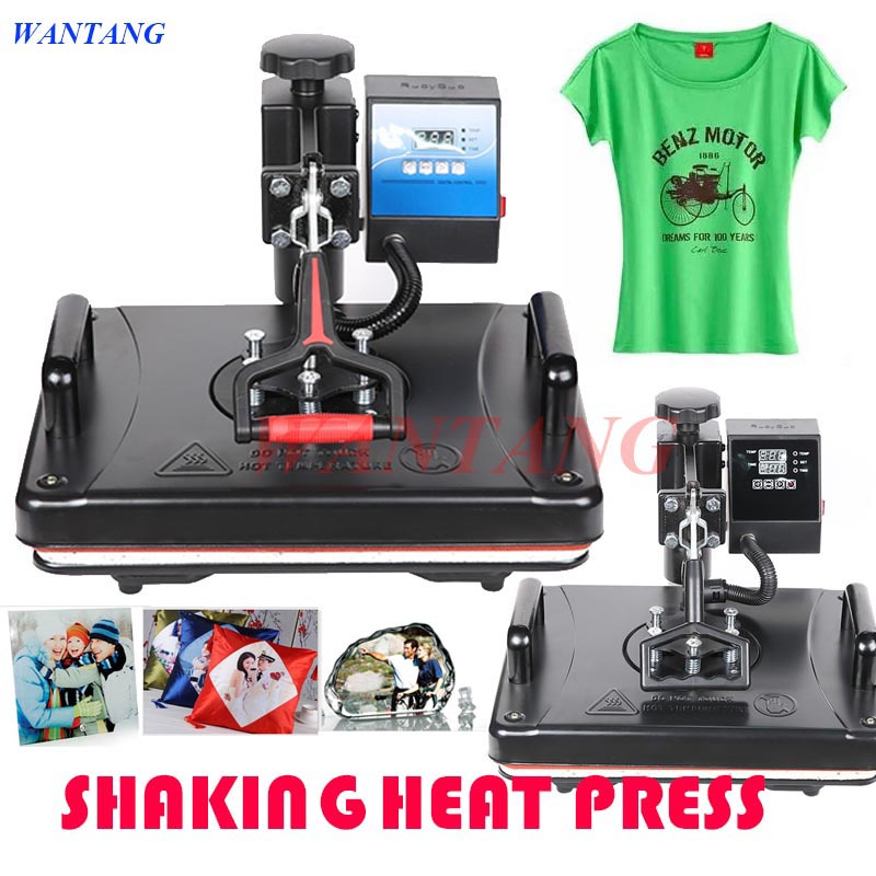 Freeshipping 12 15inch 30 38cm Swaying Heat Press Machine 2D Sublimation Machine Phone Cases Tshirts Heat Press Machine