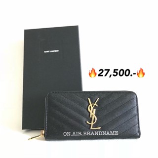 New ysl zippy wallet ดำอะไหล่ทอง