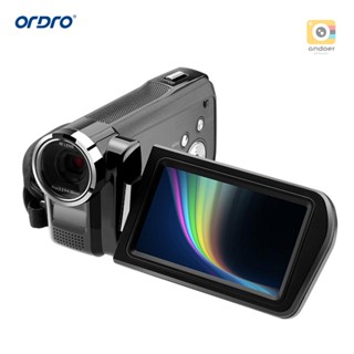 Ordro AC2 4K กล้องบันทึกวิดีโอดิจิทัล DV 48MP ซูมได้ 30X เวอร์ชั่นกลางคืน IR หน้าจอสัมผัส IPS 3.0 นิ้ว พร้อมรีโมตคอนโทรลแบตเตอรี่ และกระเป๋าเก็บ