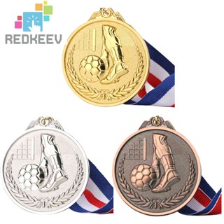 Redkeev รางวัลฟุตบอล โรงเรียน สีทอง สีเงิน สีบรอนซ์ เหรียญที่ระลึก