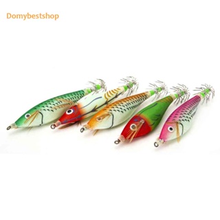 [Domybestshop.th] เหยื่อตกปลา รูปกุ้ง ปลาหมึก เรืองแสง 8 ซม.