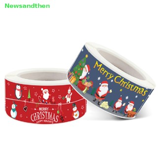 Newsandthen 120 ชิ้น การ์ตูน Merry Christmas สติกเกอร์ตกแต่ง สําหรับของขวัญคริสต์มาส ดี