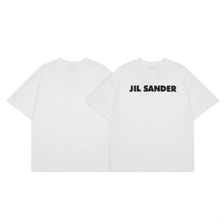 เสื้อยืดคอกลม แขนสั้น ผ้าฝ้าย พิมพ์ลายตัวอักษร High street JIL SANDER พลัสไซซ์ สําหรับผู้ชาย และผู้หญิง