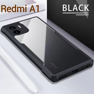 Redmi A1ตรงรุ่น(พร้อมส่งในไทย)เคสกันกระแทกขอบสีหลังใสXiaomi Redmi A1