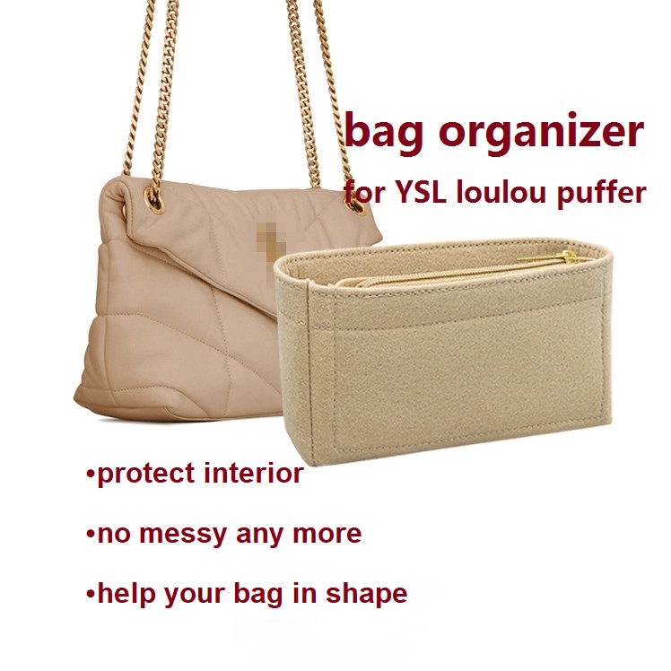 【นุ่มและเบา】ที่จัดระเบียบกระเป๋า for YSL loulou puffer bag organiser  ที่จัดกระเป๋า in bag ที่จัดทรง  organizer insert