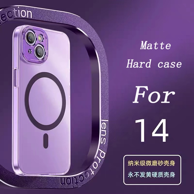 เคสโทรศัพท์มือถือ PC แบบแข็ง ผิวด้าน แม่เหล็ก สําหรับ iPhone 14 pro max 13 pro max #8