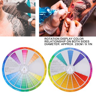 [ราคาพิเศษ] อุปกรณ์เสริมคู่มือการสัก Watching You Tattoo Color Wheel (เส้นผ่าศูนย์กลาง 23ซม) presents 2022