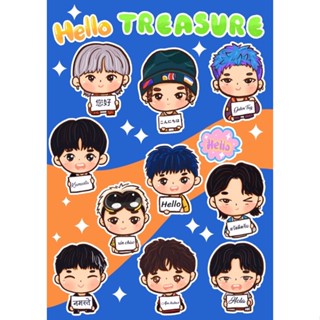 treasure hello sticker 💎สติ๊กเกอร์เทเซอร์ สติ๊กเกอร์แฟนคลับ