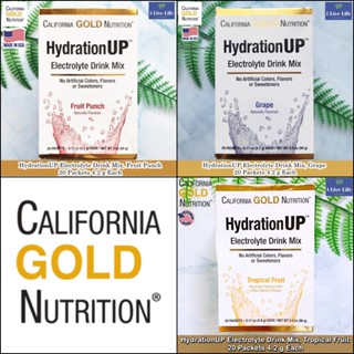 59% Sale!!! โปรดอ่าน EXP: 02/2023 CGN - HydrationUP Electrolyte Drink Mix 20 Packets 4.2 g Each ผงอิเล็กโทรไลต์ เกลือแร่